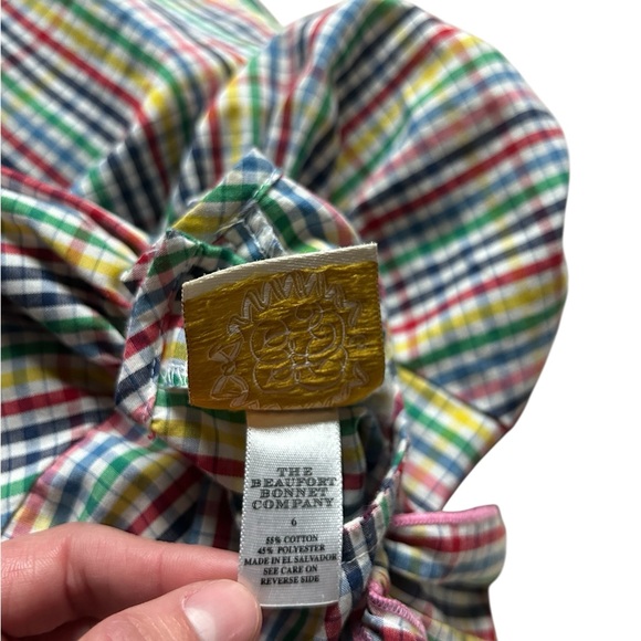 Plaid Kids Shirt with Bow - Picture 3 of 3